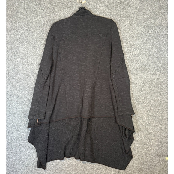 Free People Sweater Womens Small Cardigan Open Front Drapey Whimsy Goth Grunge - Picture 2 of 8